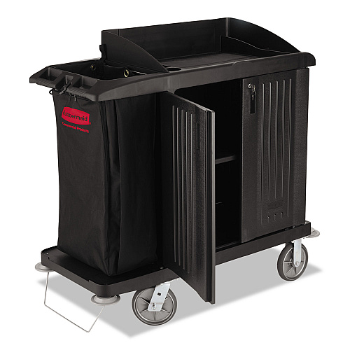 Rubbermaid 6192BLA Multi-Shelf Cleaning Cart