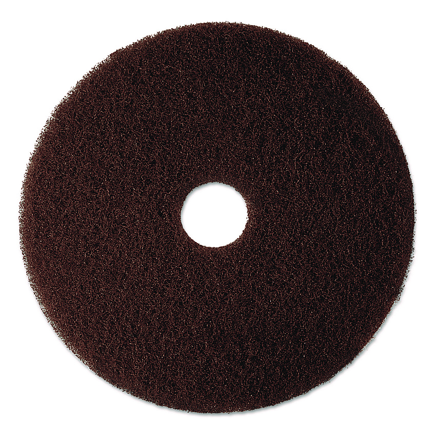 3M Low-Speed High Productivity Floor Pads 7100, 21" Diameter, Brown, 5/Carton (08449)