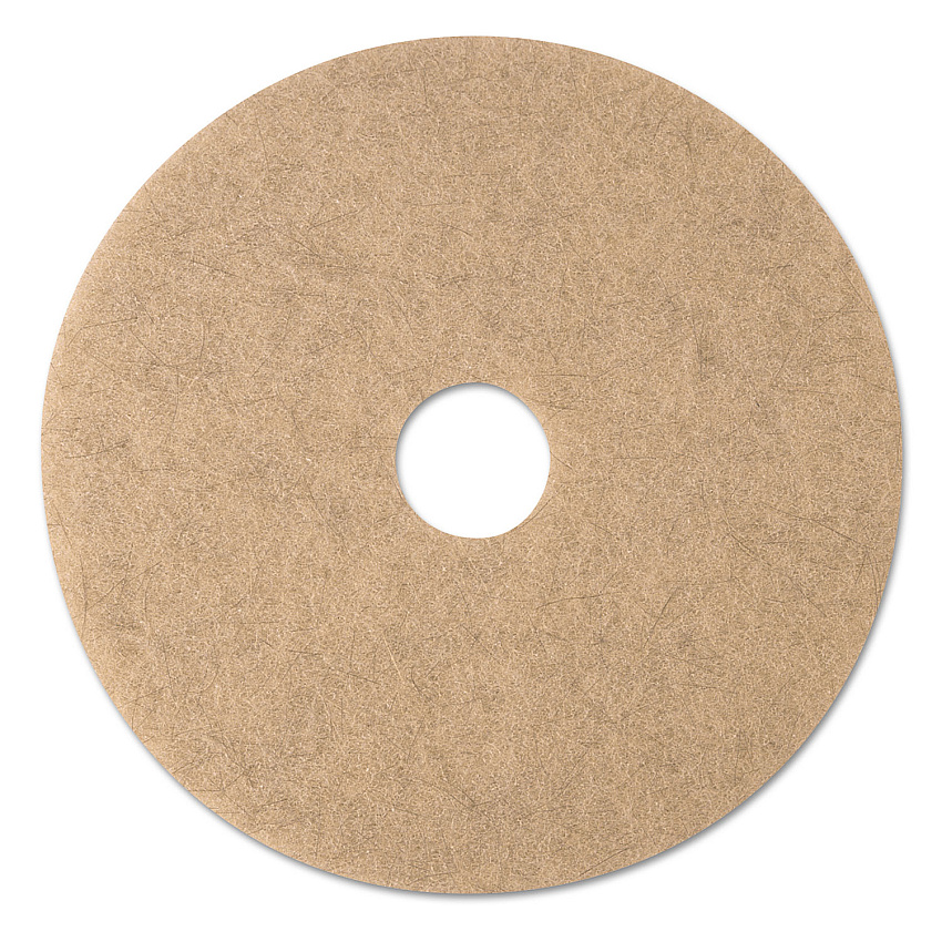 3M Ultra High-Speed Natural Blend Floor Burnishing Pads 3500, 20" Diameter, Tan, 5/Carton (19008)