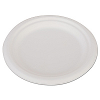 SCT ChampWare Heavyweight Bagasse Dinnerware, Plate, 6", White, 1,000/Carton (18110)