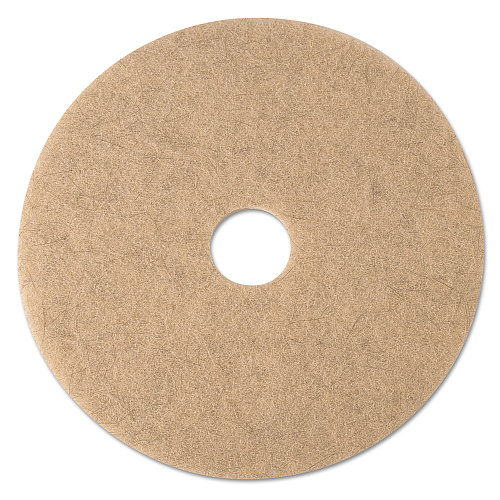 3M Ultra High-Speed Natural Blend Floor Burnishing Pads 3500, 21" Diameter, Tan, 5/Carton (19009)