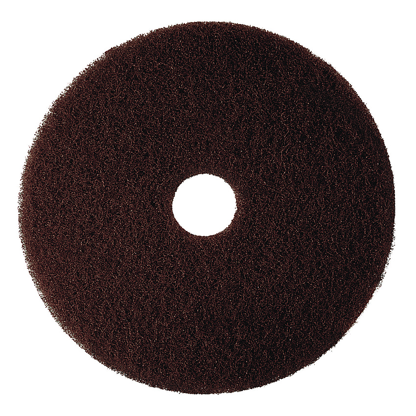 3M Low-Speed High Productivity Floor Pads 7100, 13" Diameter, Brown, 5/Carton (08441)