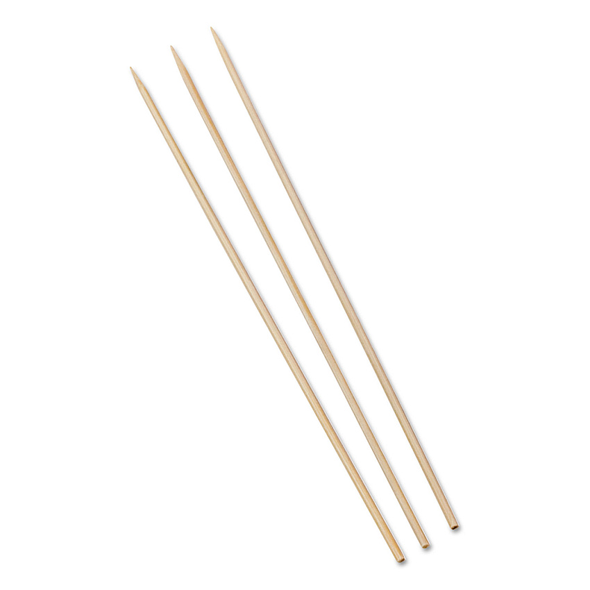 AmerCareRoyal Bamboo Skewers, Paper, 10", White, 100/Pack, 10 Packs/Box, 12 Boxes/Carton (R813)