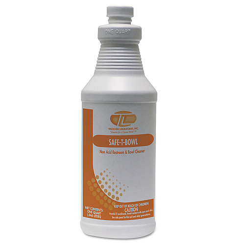 Theochem Safe-T-Bowl Liquid Toilet Bowl Cleaner, 32 oz Bottle, 12/Carton (975)
