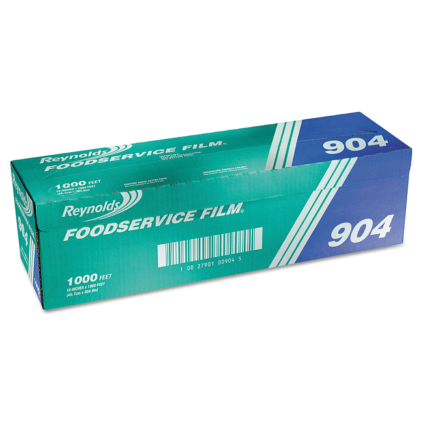 Reynolds PVC Film Roll with Cutter Box, 18" x 1,000 ft, Clear (904)