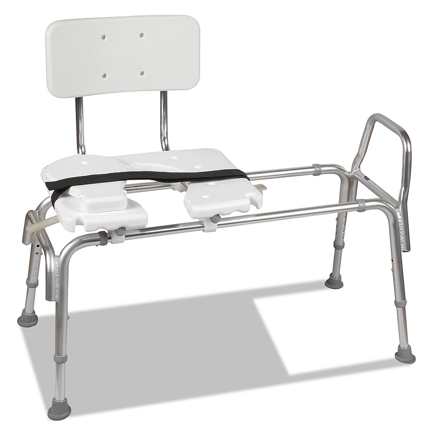 DMI 52217341900 Heavy-Duty Sliding Transfer Bench with Cut-Out Seat