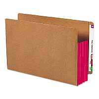 Smead Redrope Drop-Front End Tab File Pockets, Fully Lined 6.5