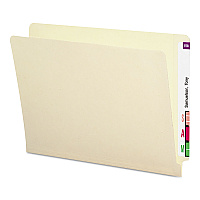 Smead Shelf-Master Heavyweight Manila End Tab Folders, Straight Tabs, Letter Size, 0.75" Expansion, Manila, 50/Box (24210)