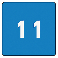 Smead Numerical End Tab File Folder Labels, 1, 1.5 x 1.5, Light Blue, 250/Roll (67421)
