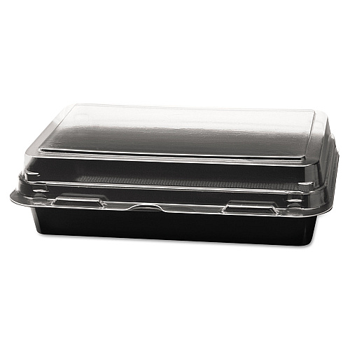 Dart 846622PS94 Creative Carryouts Hinged Plastic Hot Deli Boxes