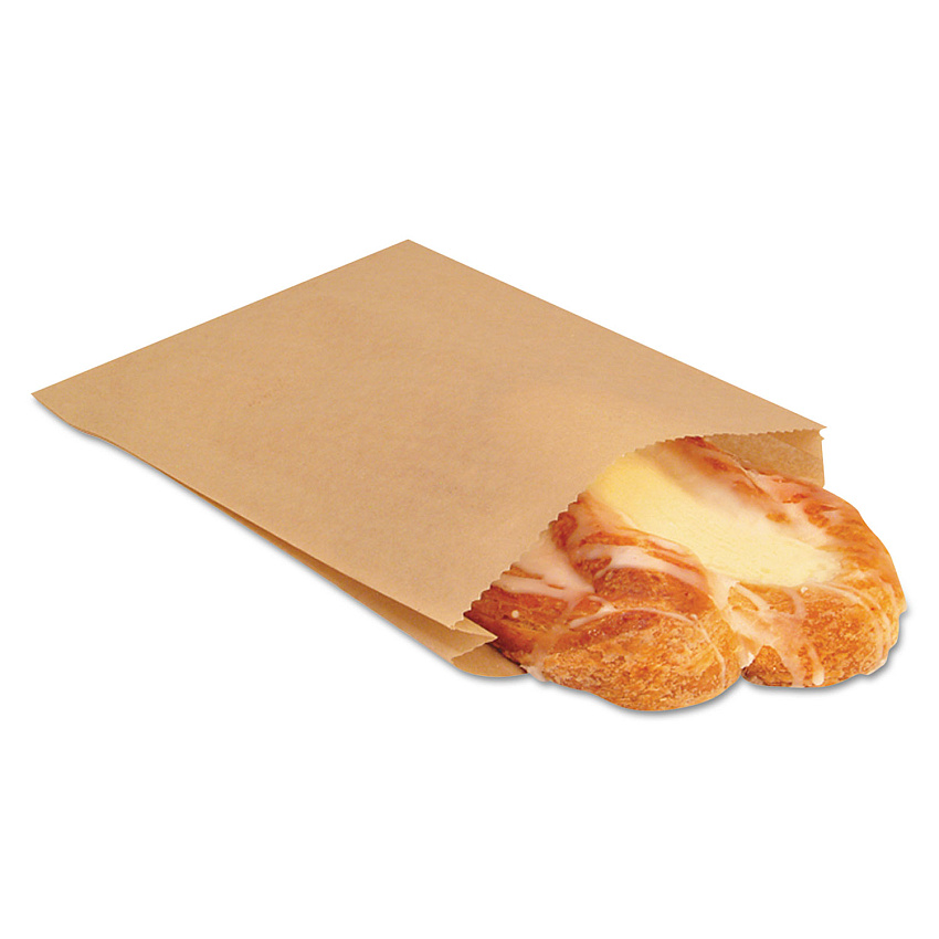 Bagcraft Glassine Bag, 5.75" x 7.75", Natural Kraft, 1,000 Bags/Pack, 8 Packs/Carton (300010)