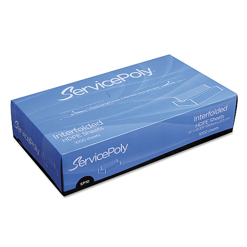 Bagcraft Poly Pick Up Sheets, 10 x 10.75, Clear, 1,000/Box, 10 Boxes/Carton (014010)