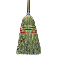 Boardwalk&reg; Corn Broom, 56", Lacquered Wood Handle, Natural, 6/Carton (BWKBR10003)
