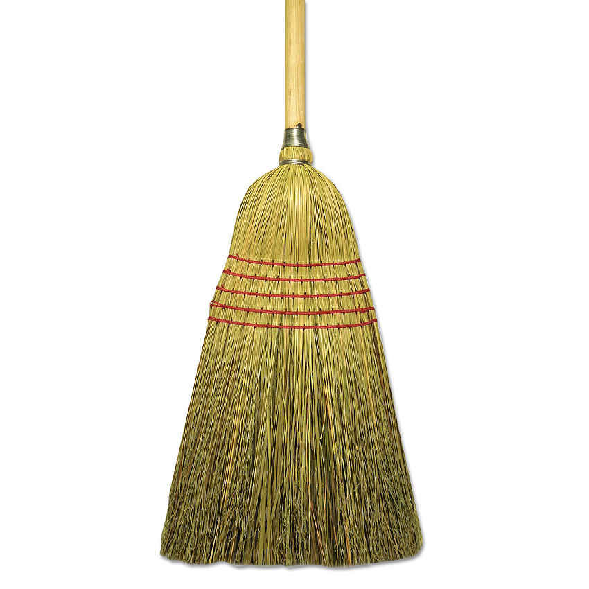 Boardwalk&reg; Corn/Fiber Lobby Brooms, 53.5", Natural, 6/Carton (BWKBR10004)