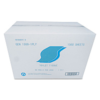 GEN&reg; Small Roll Toilet Paper, 1-Ply, 1,500 Sheets, 60 Rolls (GEN15001PLY)