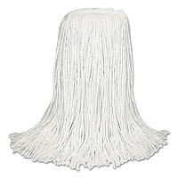 Banded Rayon Cut-end Mop Heads, White, 24 Oz, 1 1/4