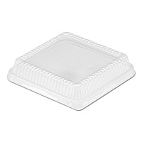 HFA Plastic Dome Lid, 8.25 x 8.25 x 1.5, Clear, 500/Carton (4048DL)