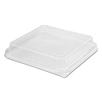 HFA Plastic Dome Lid, 10.75 x 10.19 x 1.63, Clear, 100/Carton (321LDL)