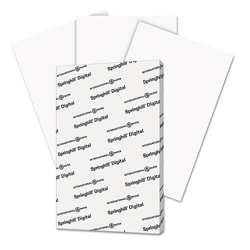 Springhill Digital Index White Card Stock, 92 Bright, 90 lb Index Weight, 11 x 17, White, 250/Pack (015110)
