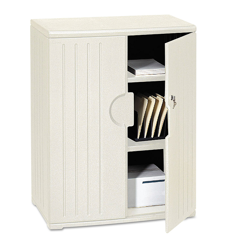 Iceberg Rough n Ready Storage Cabinet, Two-Shelf, 36w x 22d x 46h, Platinum (92563)