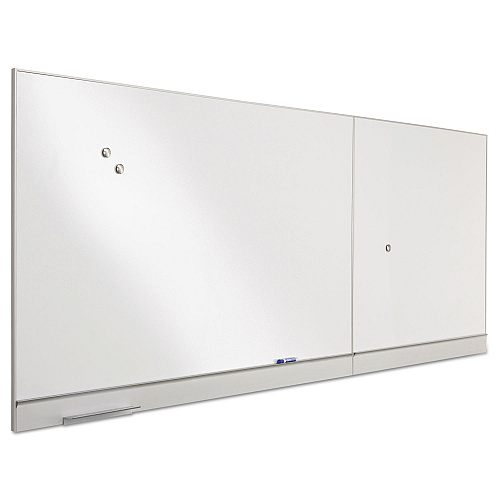 Iceberg Polarity Magnetic Dry Erase White Board, 48 x 32, White Surface, Silver Aluminum Frame (31240)