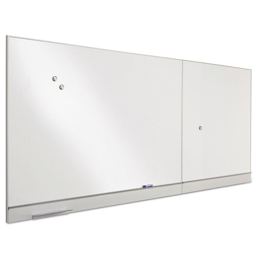 Iceberg Polarity Magnetic Dry Erase White Board, 48 x 32, White Surface, Silver Aluminum Frame (31240)