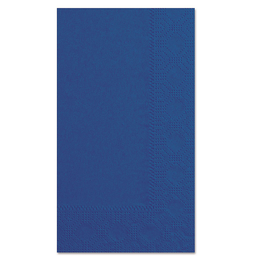 Hoffmaster Dinner Napkins, 2-Ply, 15 x 17, Navy Blue, 1,000/Carton (180522)
