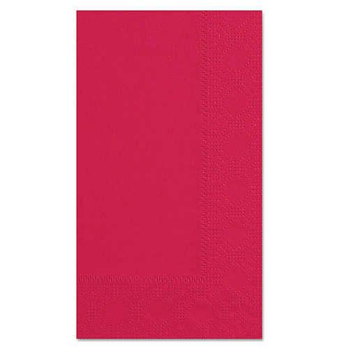 Hoffmaster Dinner Napkins, 2-Ply, 15 x 17, Red, 1000/Carton (180511)