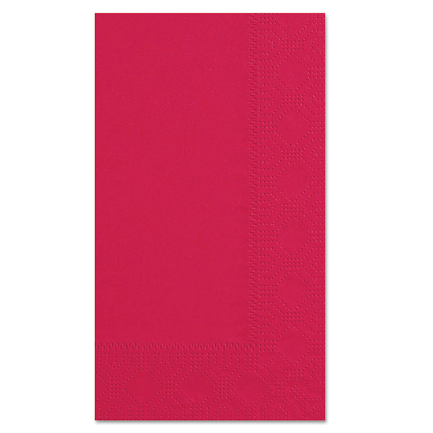Hoffmaster Dinner Napkins, 2-Ply, 15 x 17, Red, 1000/Carton (180511)
