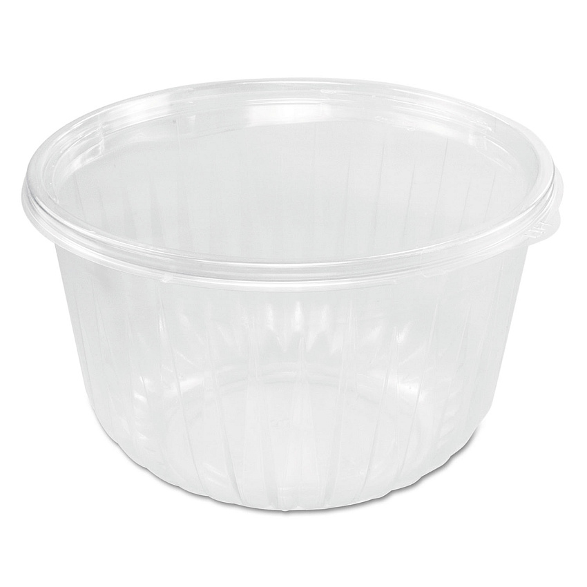 Dart PresentaBowls Clear Bowls, 64 oz, Plastic, 63/Bag, 252/Carton (C64B)