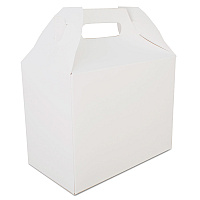 SCT Carryout Barn Boxes, 10 lb Capacity, 8.88 x 5 x 6.75, White, Paper, 150/Carton (2709)