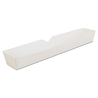 SCT Footlong Hot Dog Tray, 10.25 x 1.5 x 1.25, White, Paper, 500/Carton (0711)