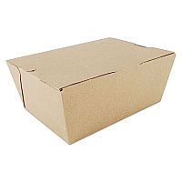 SCT ChampPak Carryout Boxes, #4, 7.75 x 5.5 x 3.5, Kraft, Paper, 160/Carton (0734)