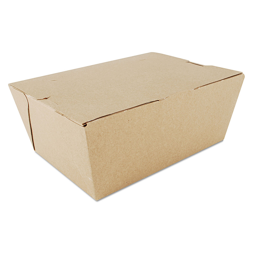 SCT ChampPak Carryout Boxes, #4, 7.75 x 5.5 x 3.5, Kraft, Paper, 160/Carton (0734)