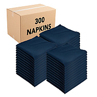 Mariposa Poly Spun Napkin 20x20 Navy Blue - Case Of 300 (NAP-NB-SPUN-CS)