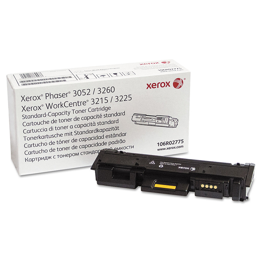 Xerox 106R02775 Toner, 1,500 Page-Yield, Black