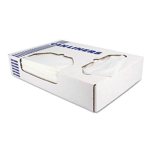 Heritage Linear Low-Density Can Liners, 16 gal, 0.35 mil, 24" x 32", Clear, 1,000/Carton (D4832RC)