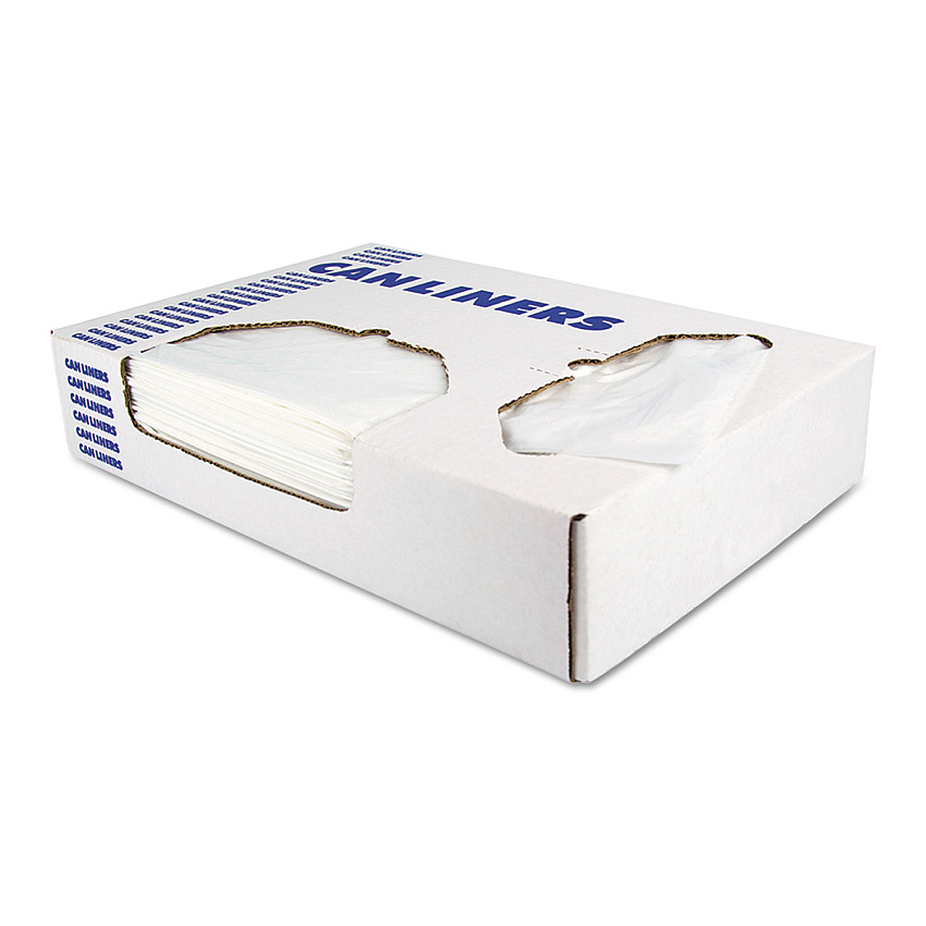 Heritage Linear Low-Density Can Liners, 16 gal, 0.35 mil, 24" x 32", Clear, 1,000/Carton (D4832RC)