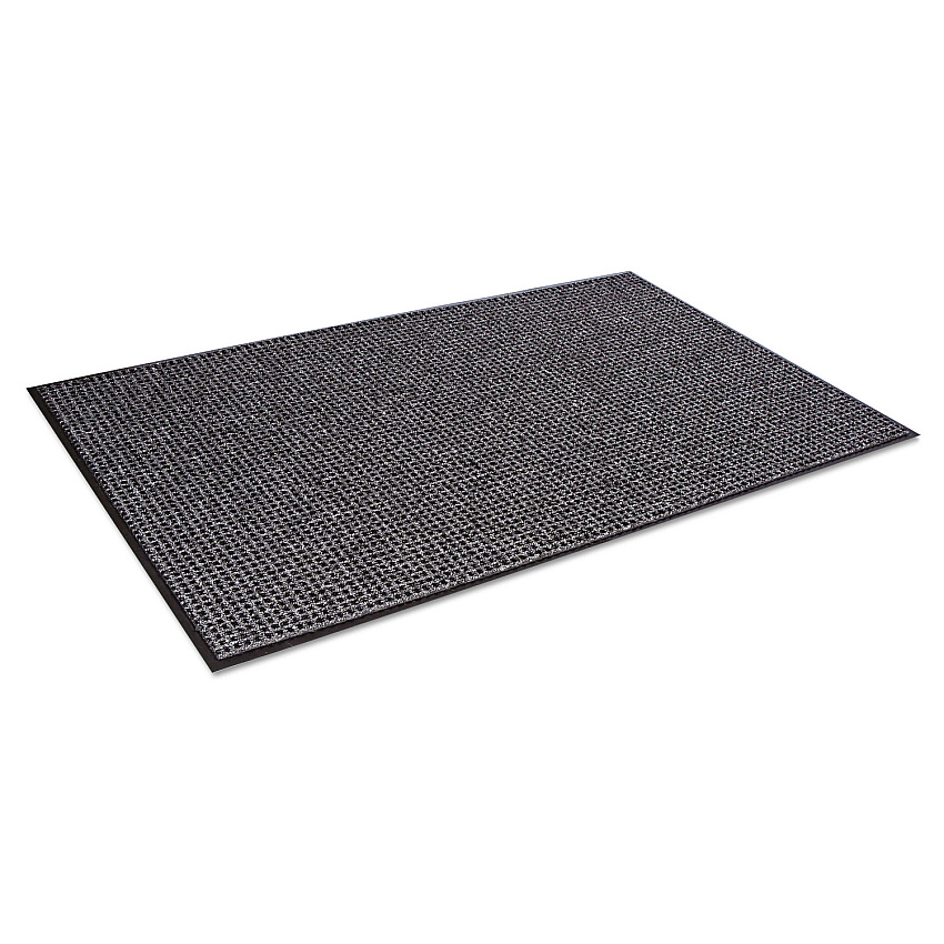 Crown Mats Oxford Wiper Mat, Rectangular, Charcoal Gray/Black Loop Pile Surface, 48" x 72" (OXH046GY)