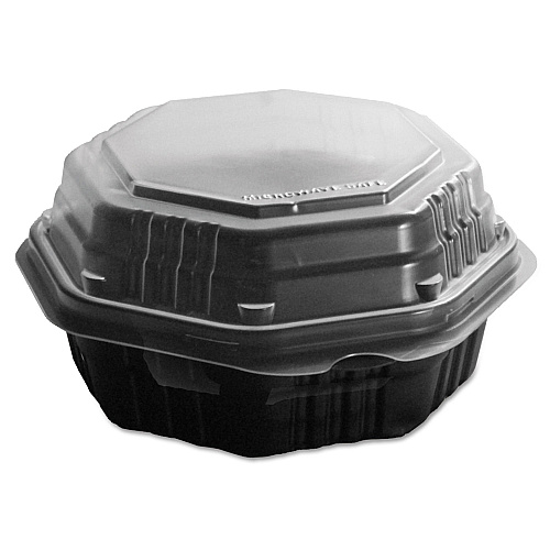 Dart 806012PP94 OctaView Hinged-Lid Hot Food Containers