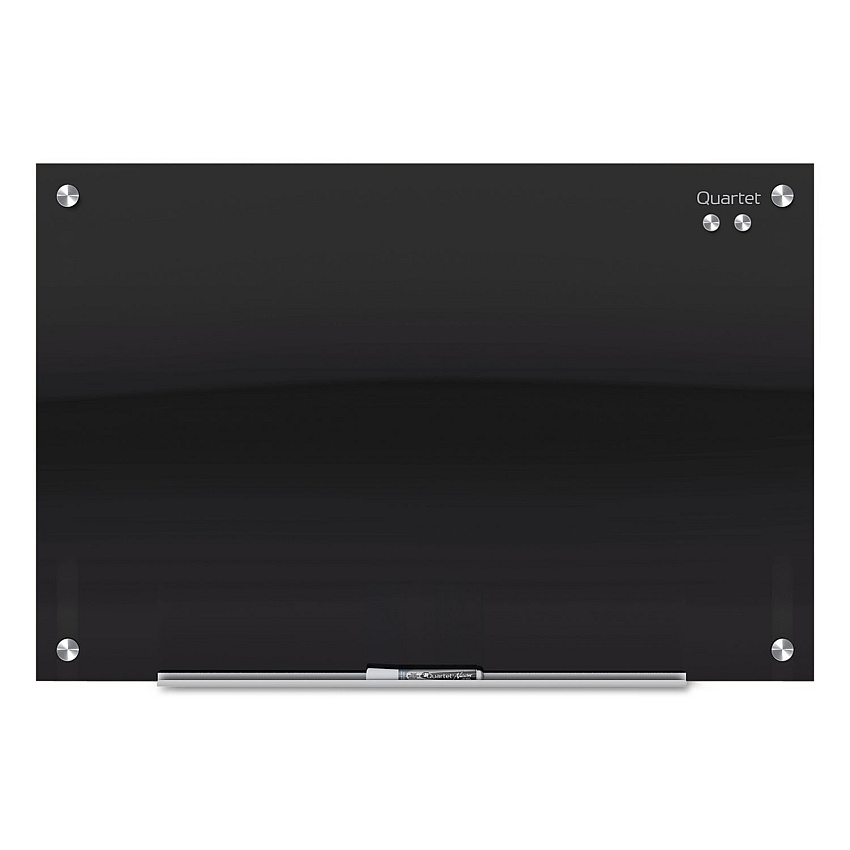 Quartet Infinity Glass Marker Board, 72 x 48, Black Surface (G7248B)
