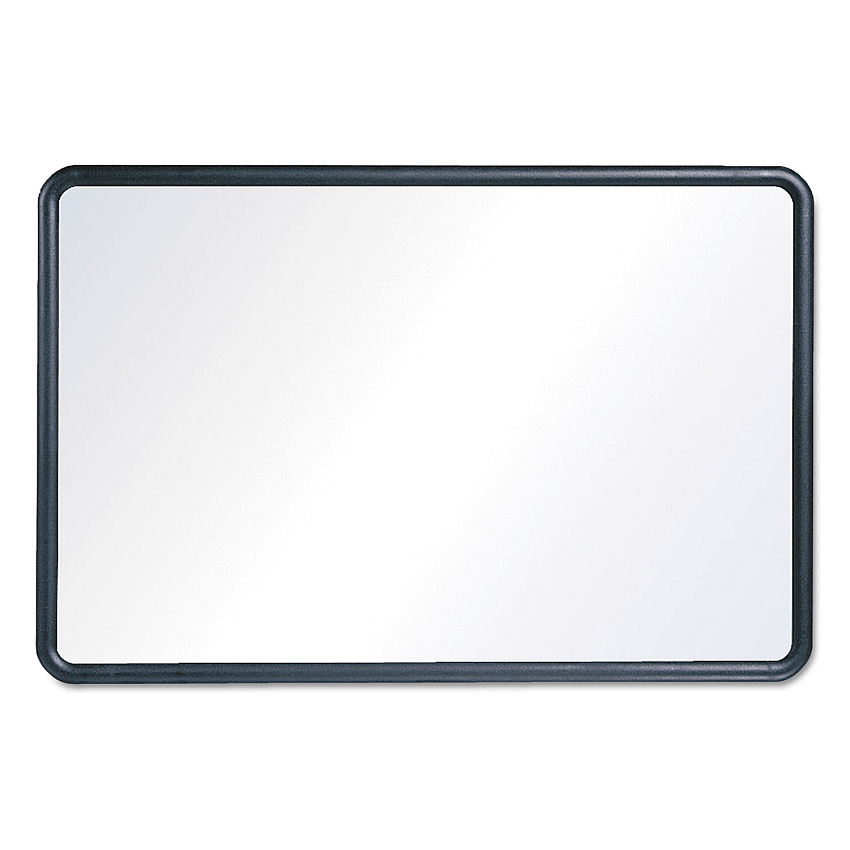 Quartet Contour Dry Erase Board, 48 x 36, Melamine White Surface, Black Plastic Frame (7554)