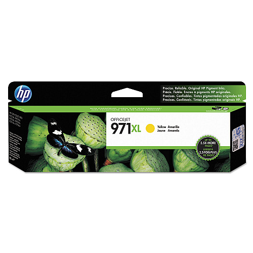 HP 971XL, (CN628AM) High-Yield Yellow Original Ink Cartridge