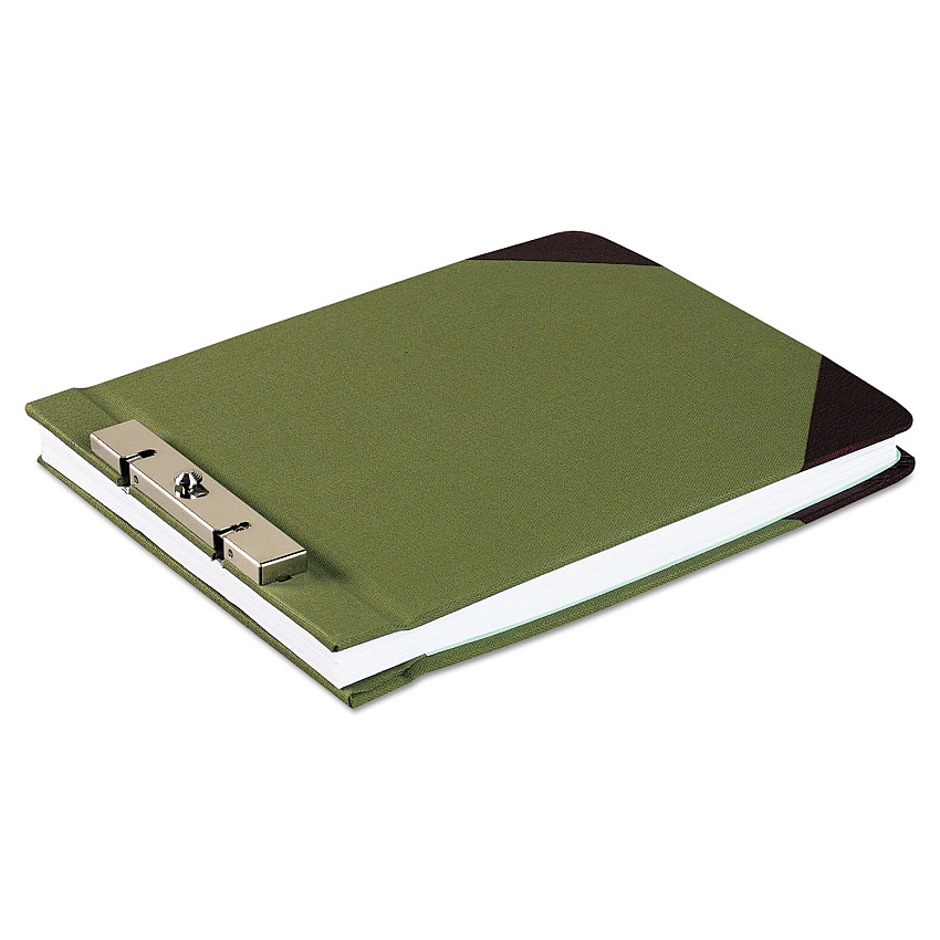 Wilson Jones Canvas Sectional Storage Post Binder, 2 Posts, 3" Capacity, 8.5 x 11, Green (27826)