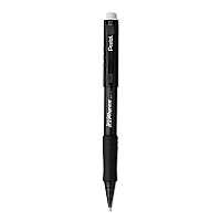 Pentel Twist-Erase EXPRESS Mechanical Pencil, 0.7 mm, HB (#2), Black Lead, Black Barrel, Dozen (QE417A)