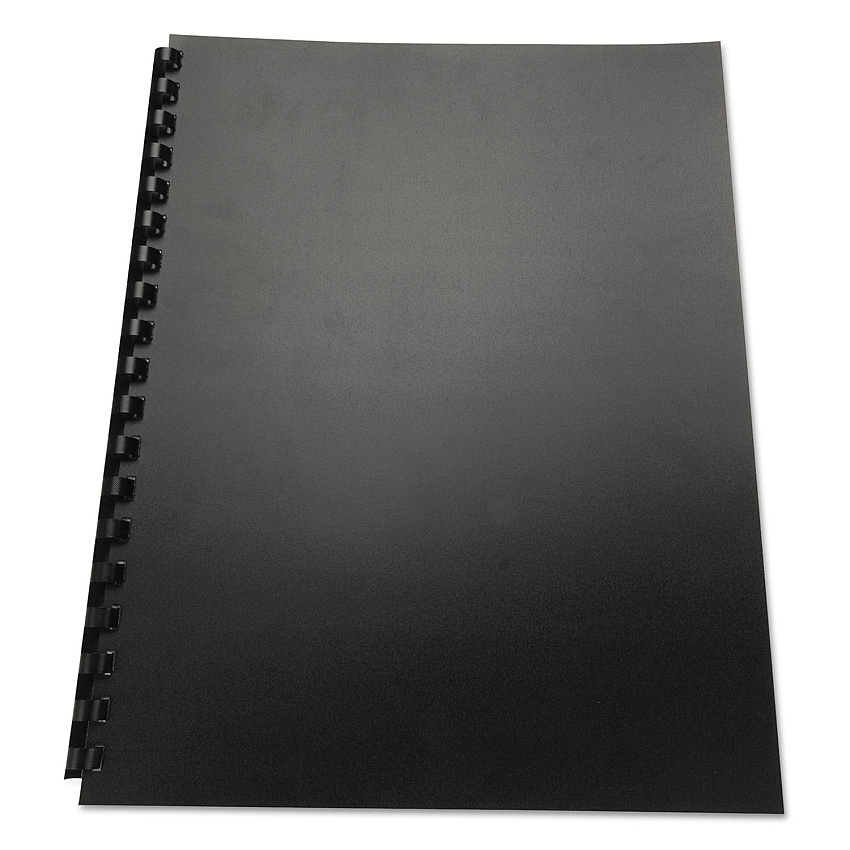 GBC 100% Recycled Poly Binding Cover, Black, 11 x 8.5, Unpunched, 25/Pack (25818)