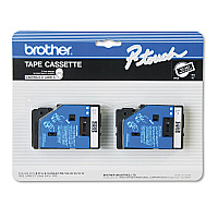 Brother TC Tape Cartridges for P-Touch Labelers, 0.35
