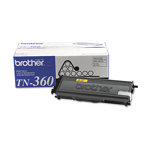 Brother TN360 High-Yield Toner, 2,600 Page-Yield, Black