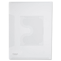Universal Transparent Deluxe Locking Project Files with CD-ROM Holder, Letter Size, Clear, 25/Pack (UNV50780)