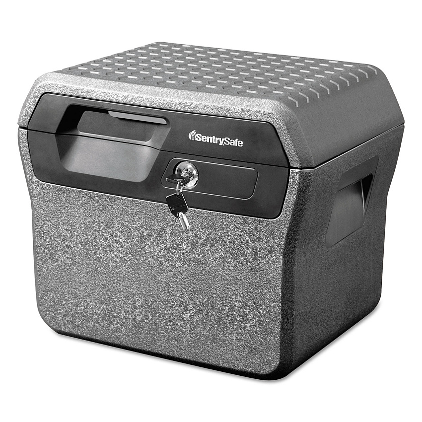 SentrySafe Waterproof Fire-Resistant File, 0.66 cu ft,16.63w x 13.88d x 14.13h, Charcoal Gray (FHW40100)
